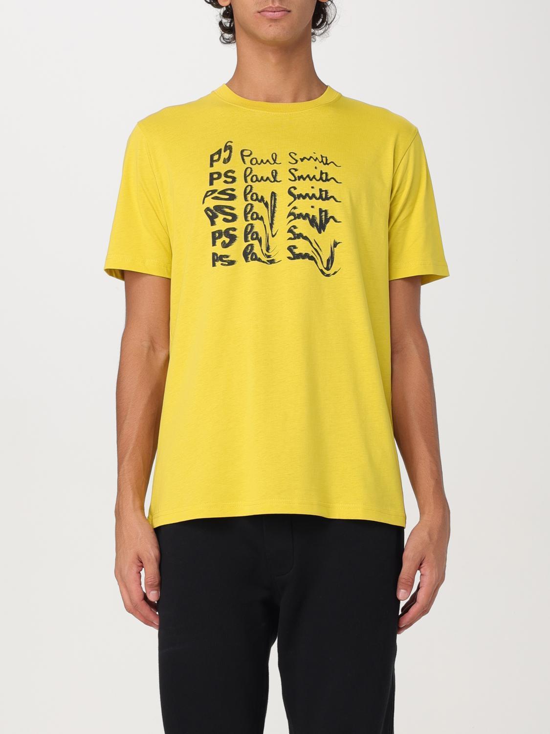 Tシャツ・カットソー PS PAUL SMITH Men T-shirt Yellow M2R011RNP4697 12A