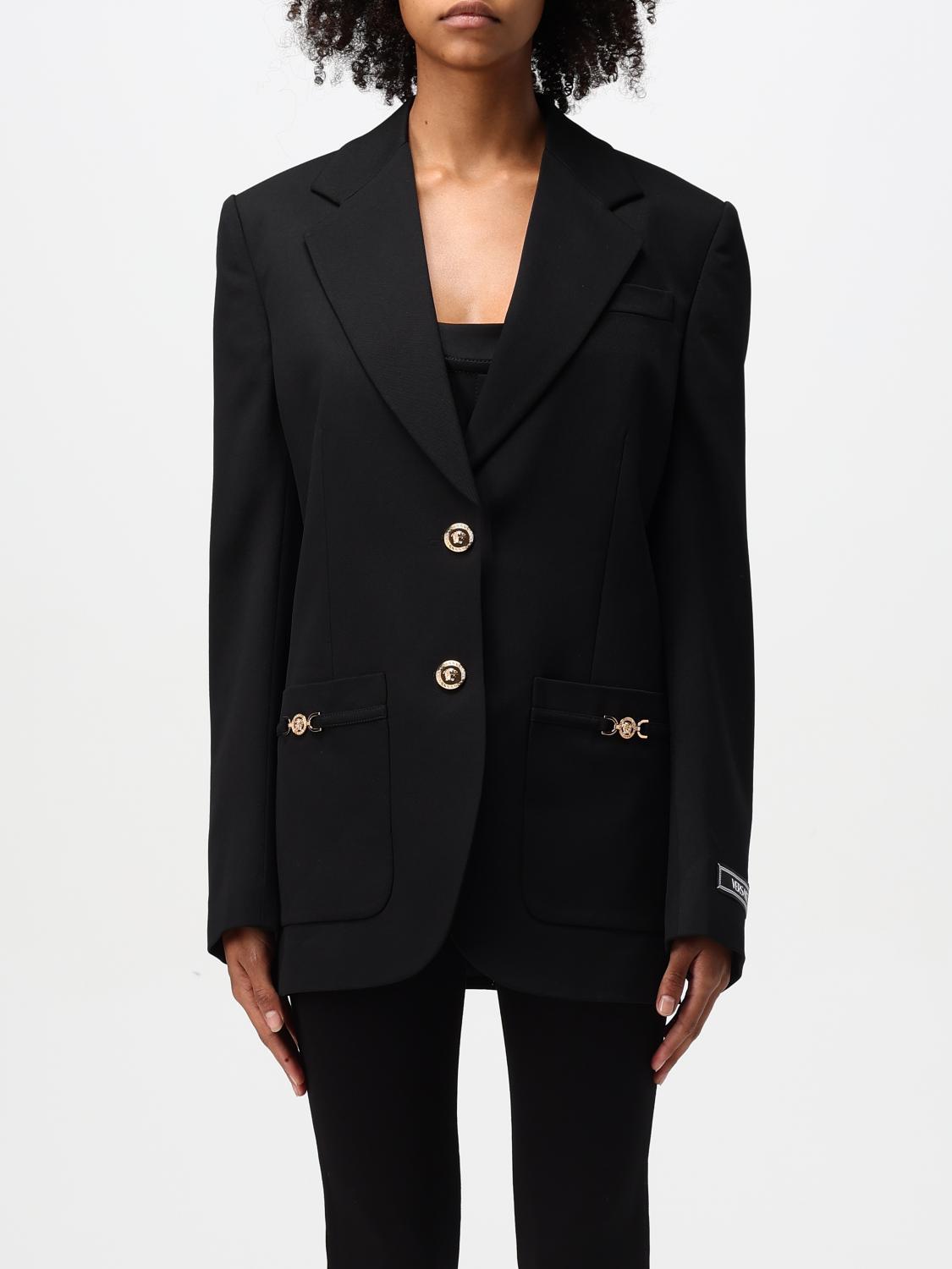 アウターその他 VERSACE Woman Blazer Black 10136331A04649 1B000