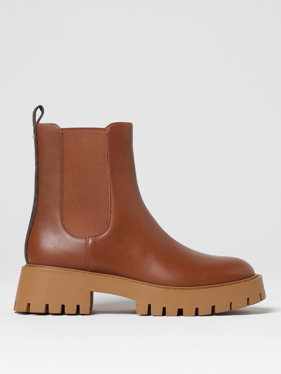 ショートブーツ・ブーティ Michael Kors Woman Flat ankle boots Camel 40F4ASFE6L 227