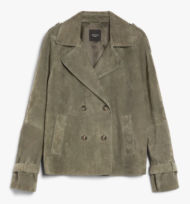 WEEKEND MAXMARA●Oblato● スエード ダブルブレストジャケット WEEKEND MAXMARA○Oblato○ スエード ダブルブレストジャケット