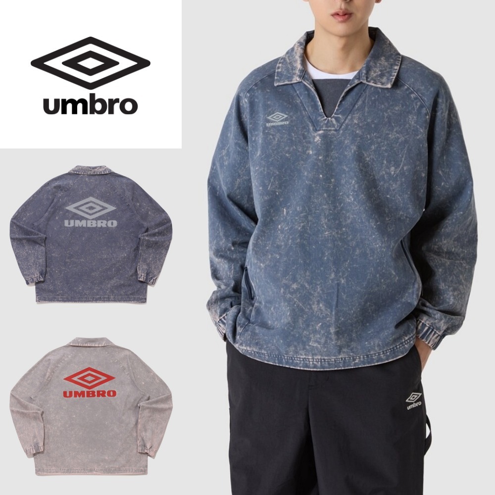 UMBRO : Washed Vネック スウェットトレーナー