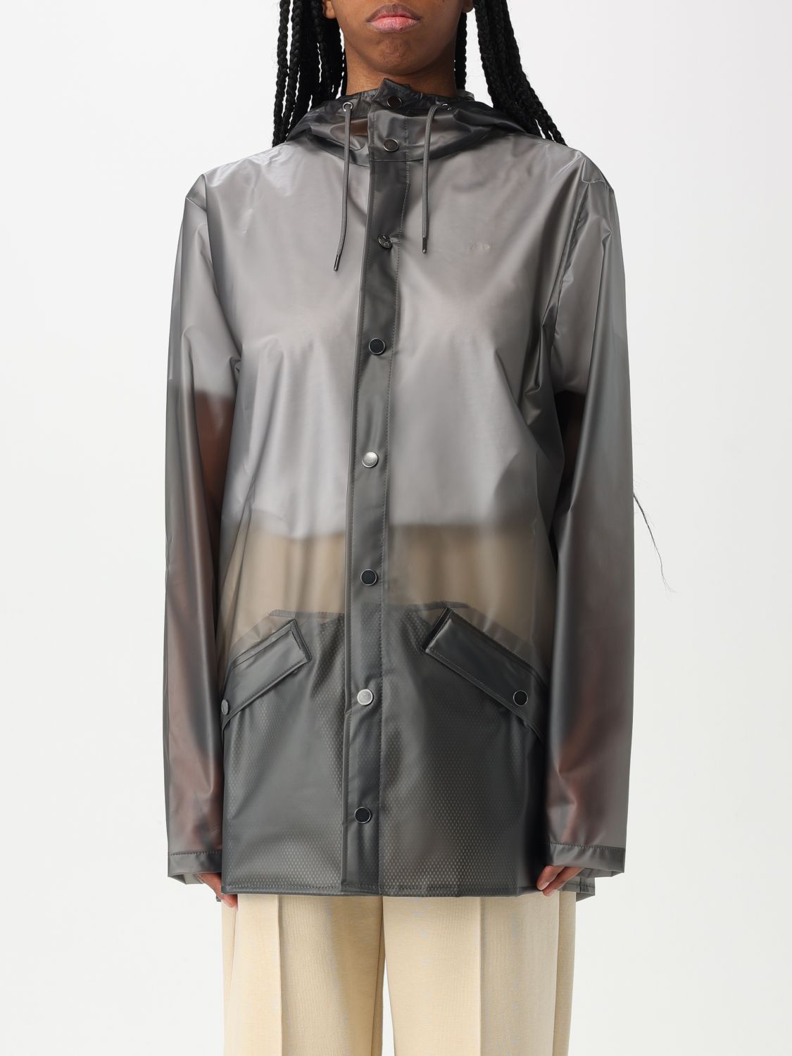 アウターその他 RAINS Woman Raincoat Charcoal 12010 106