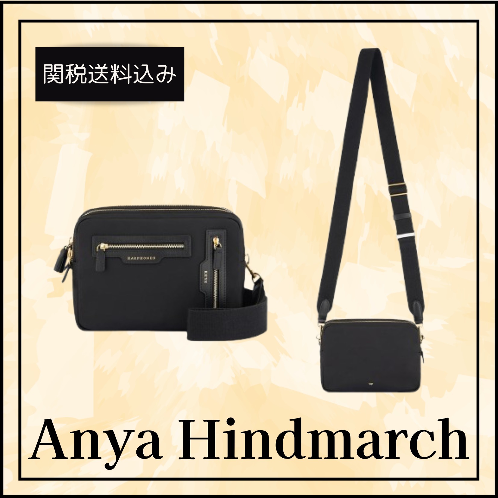 関税送料込★Anya Hindmarch トリオ クロスボディ