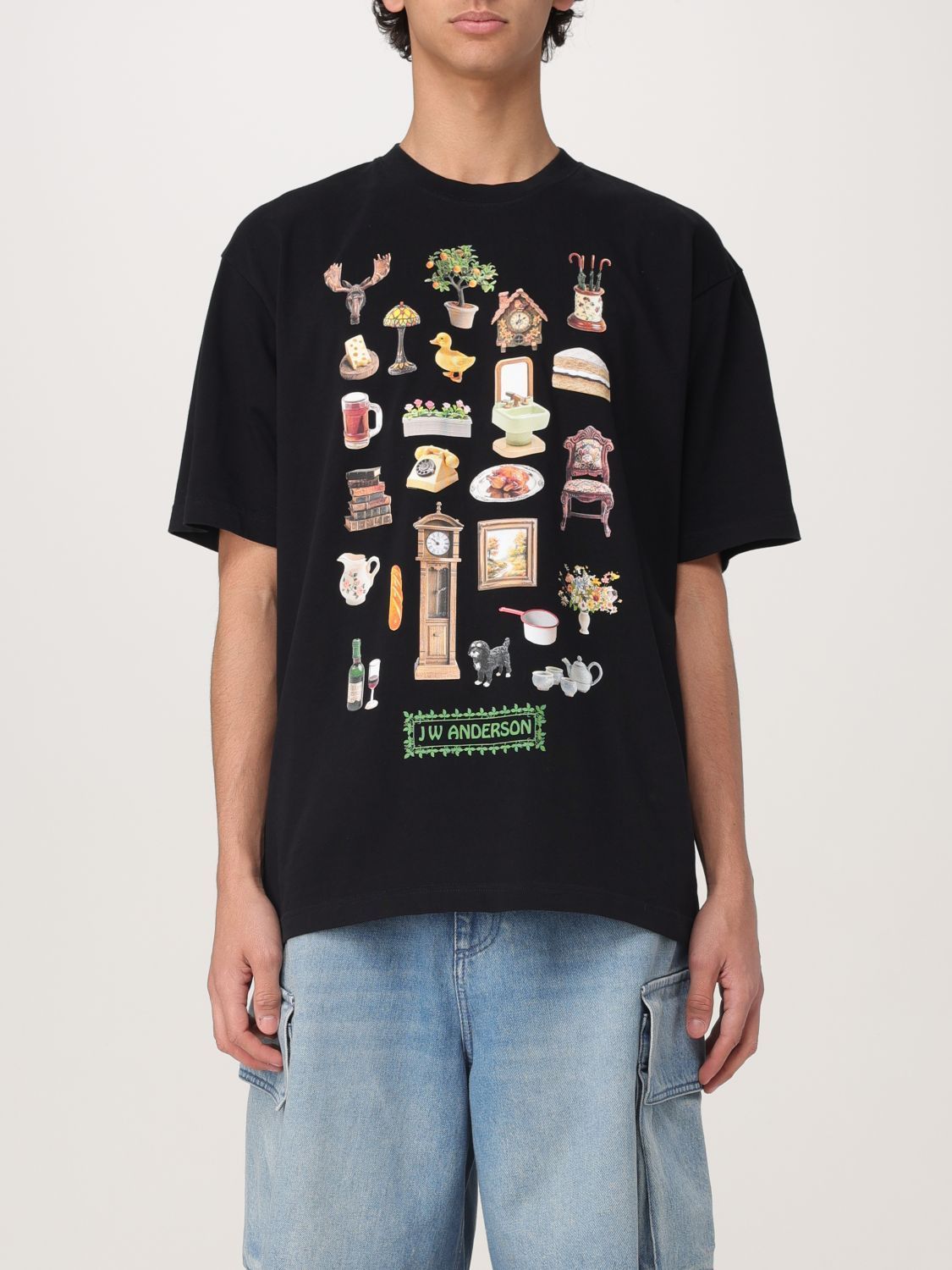 Tシャツ・カットソー JW ANDERSON Men T-shirt Black JT0273PG1551 999