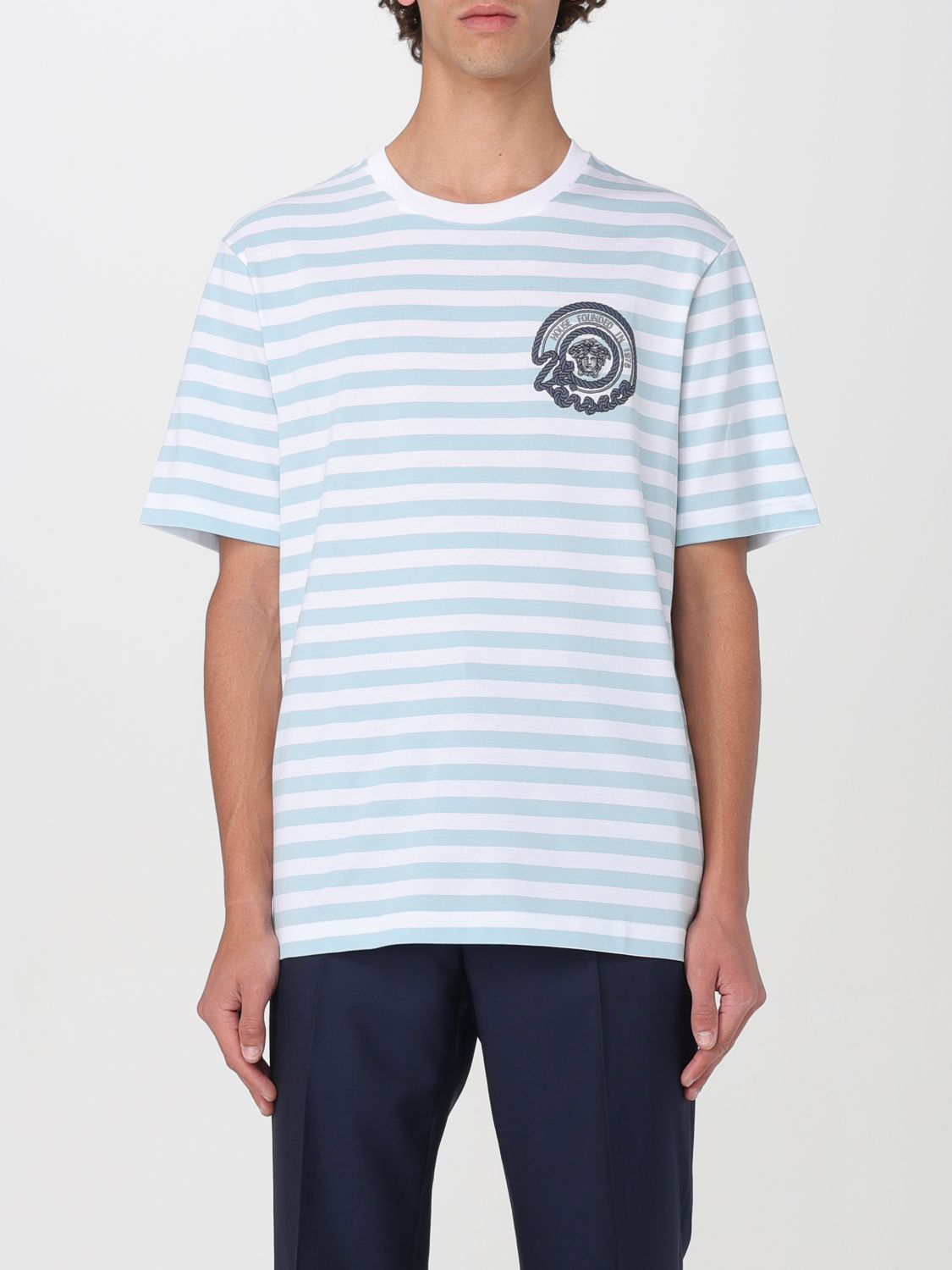 Tシャツ・カットソー VERSACE Men T-shirt White 10133021A09873 2WK90