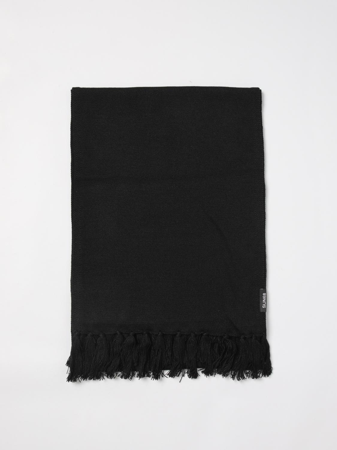 スカーフ SUN68 Woman Scarf Black C44104 11