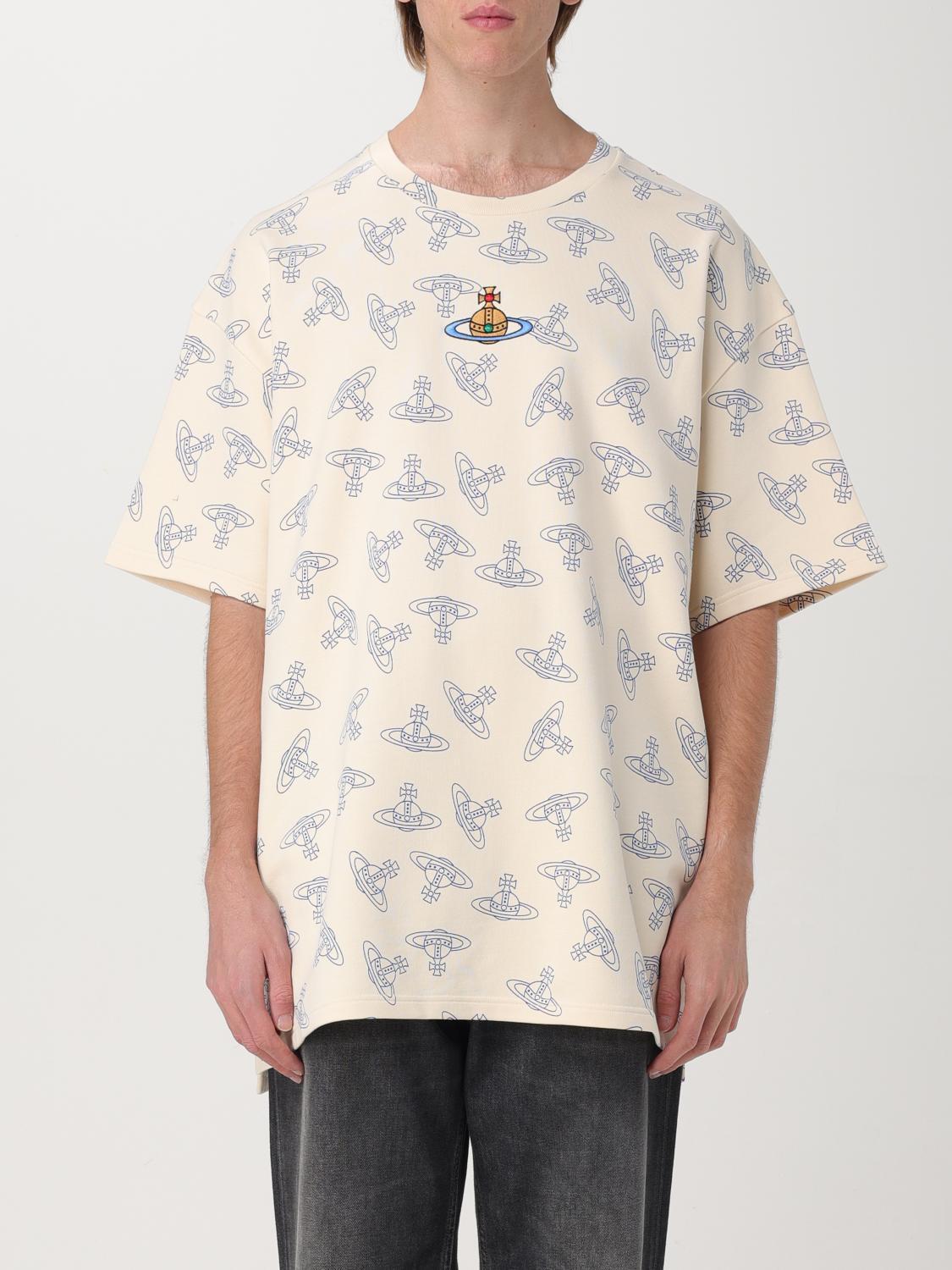 Tシャツ・カットソー VIVIENNE WESTWOOD Men T-shirt White 3I01000SJ0079 B303