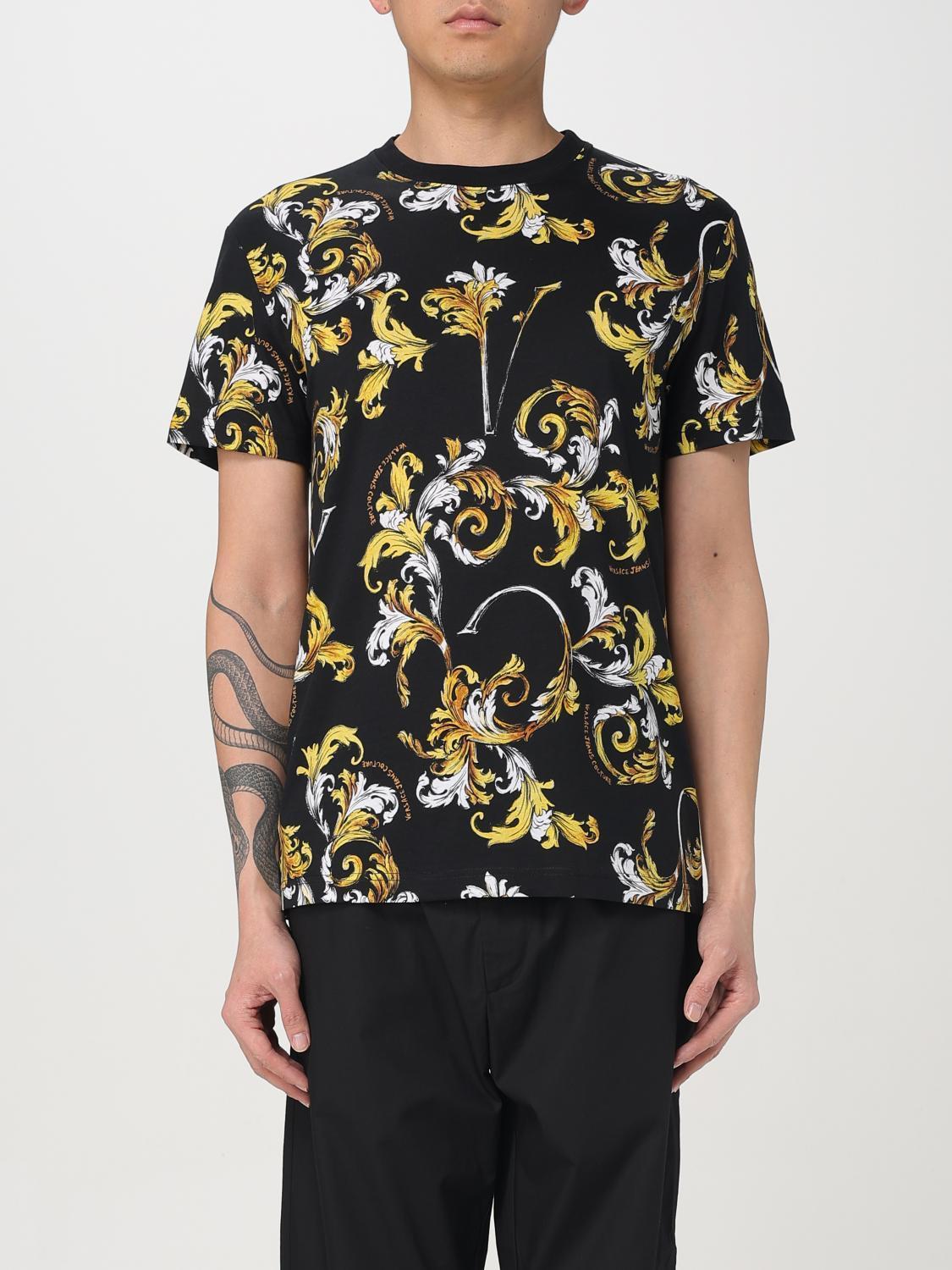 Tシャツ・カットソー VERSACE JEANS COUTURE Men T-shirt Black 78GAH6S0JS458 G89