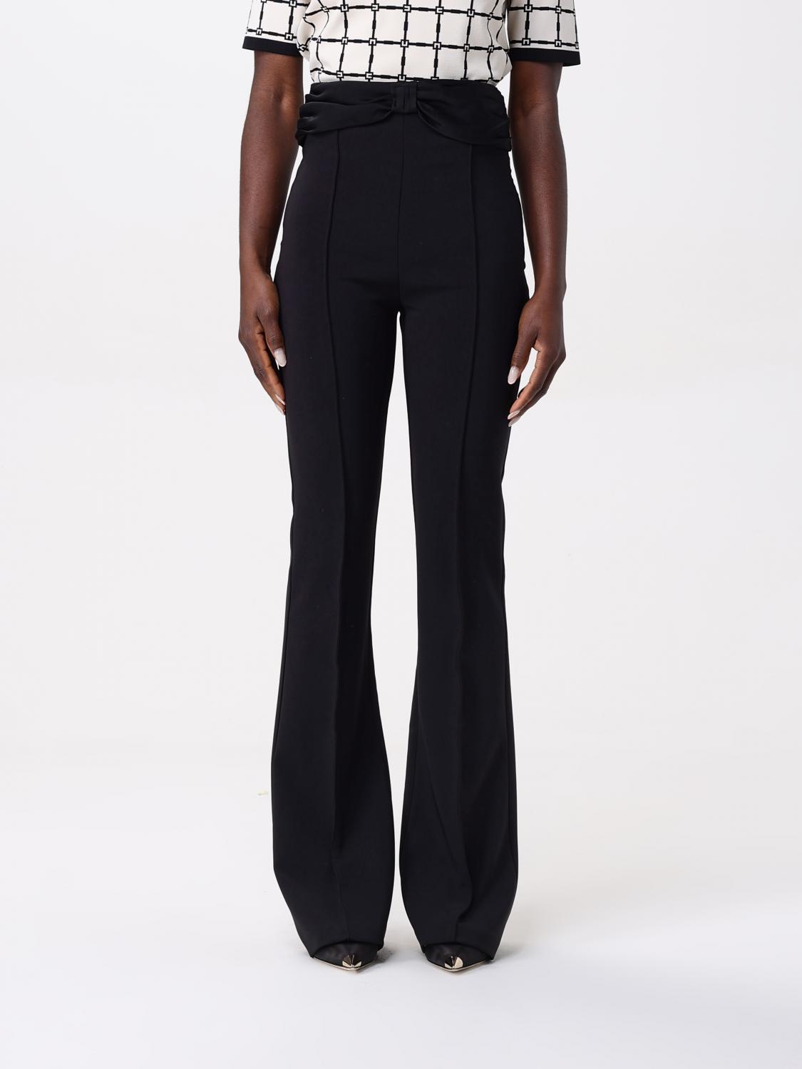 パンツ ELISABETTA FRANCHI Woman Pants Black PA085 110