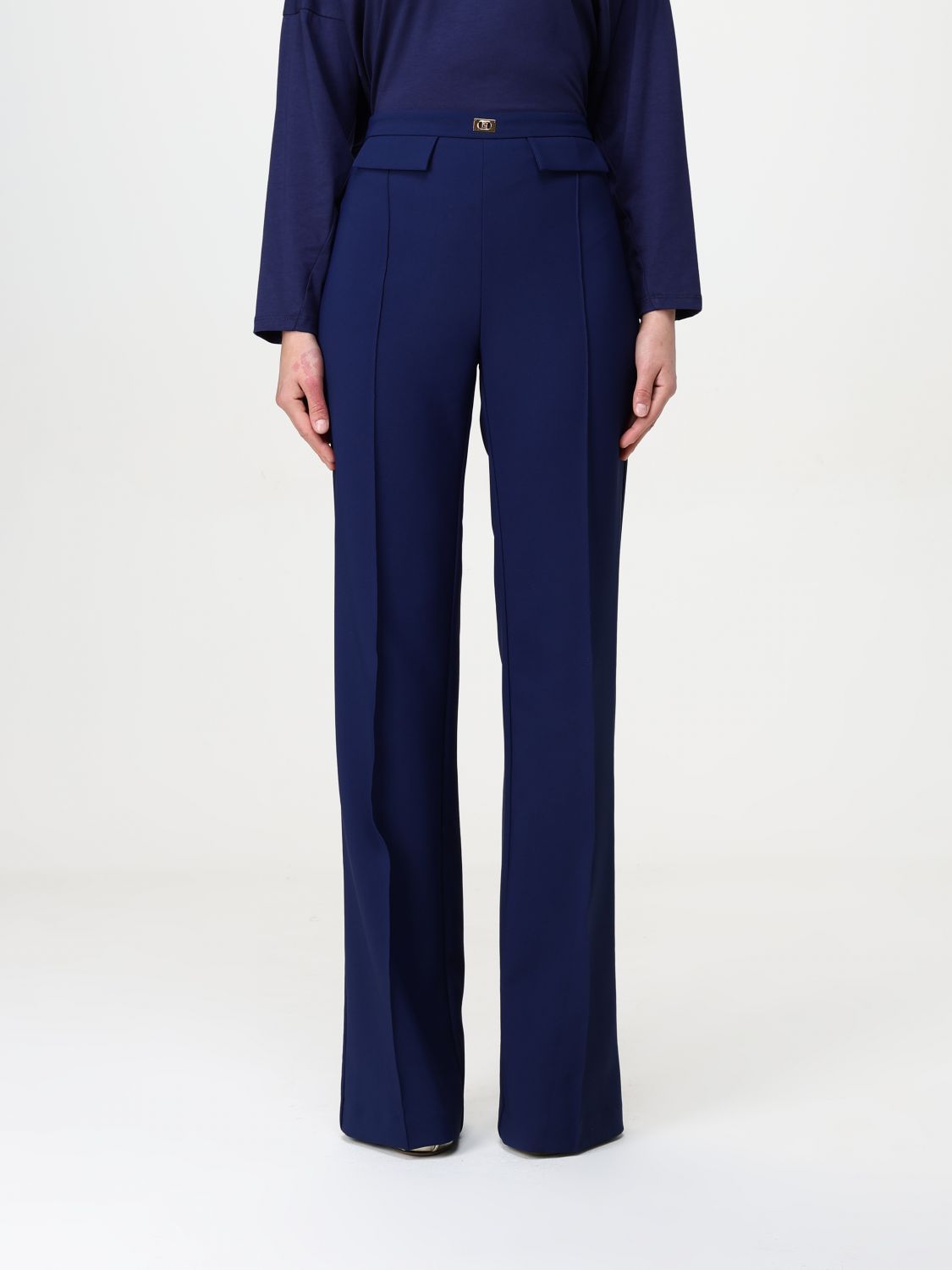 パンツ ELISABETTA FRANCHI Woman Pants Blue PA078 DC8