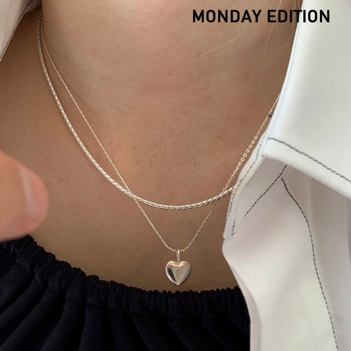 [MONDAY EDITION] pounding heart simple necklace ネックレス