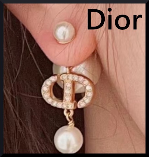 パールが上品♪【DIOR】Tribales ピアス