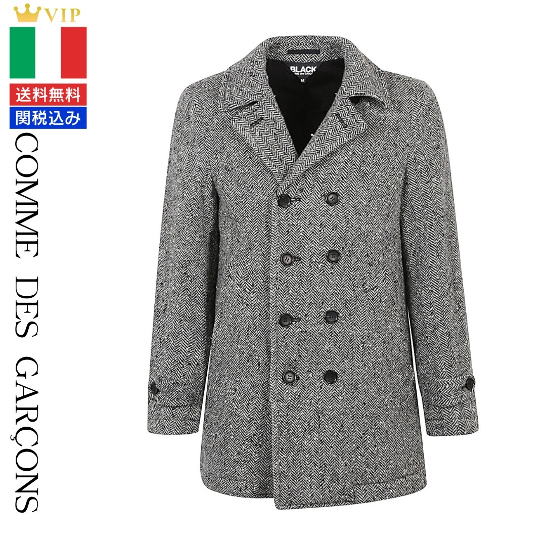 VIP【送料関税込】COMME des GARCONS WOOL DOUBLE-BREASTED COAT