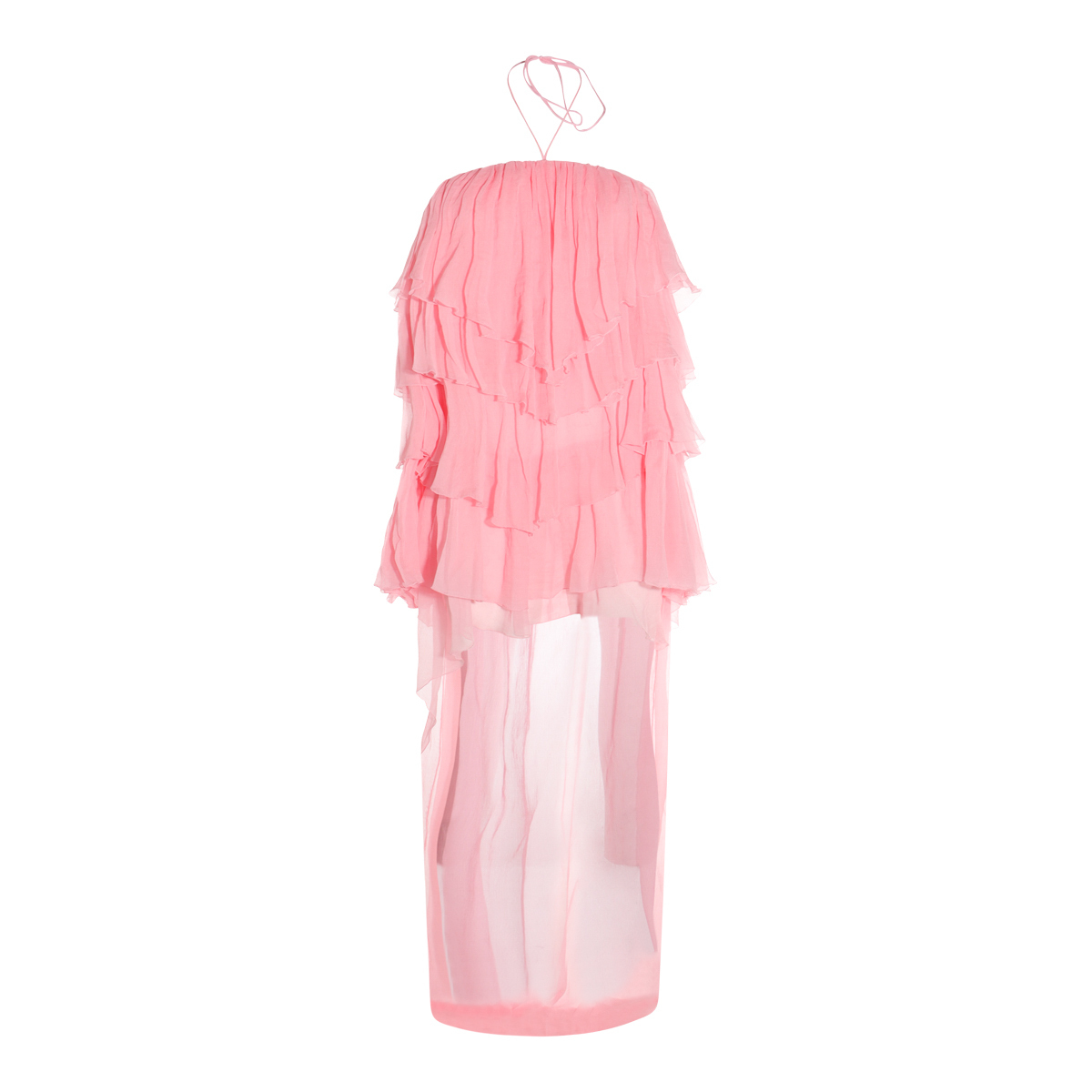 【BLUMARINE】PINK SILK DRESS