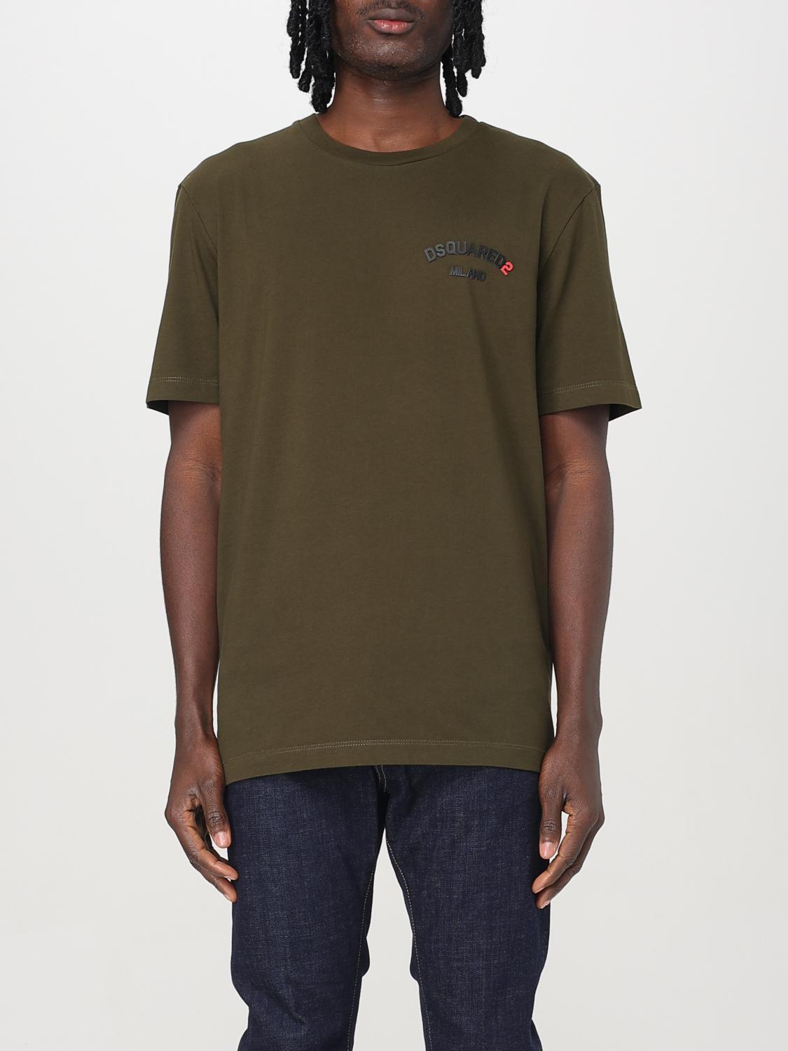 Tシャツ・カットソー DSQUARED2 Men T-shirt Green S74GD1400D20020 728