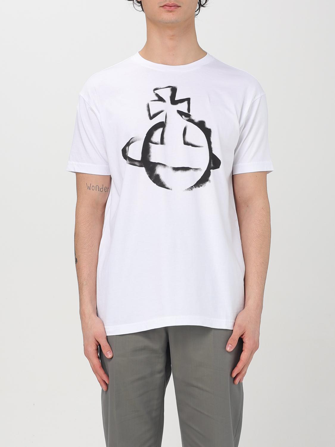 Tシャツ・カットソー VIVIENNE WESTWOOD Men T-shirt White 3G010033J001M A401