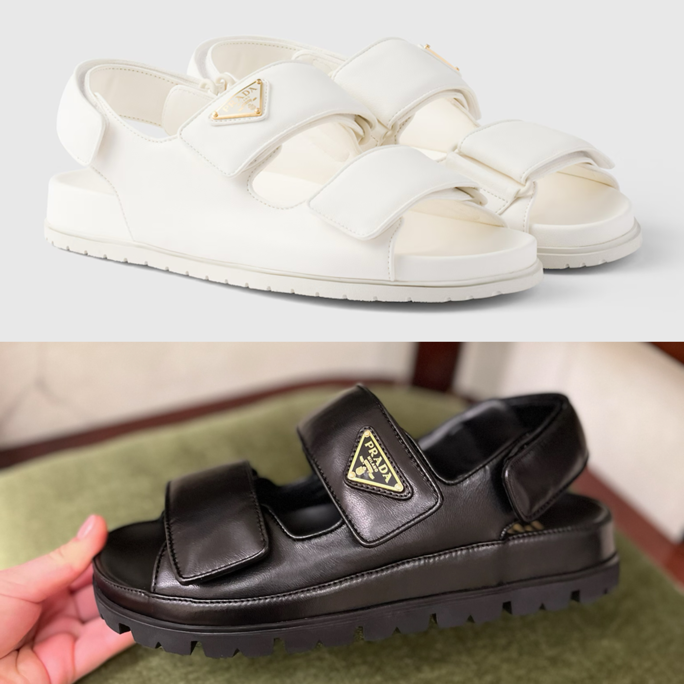PRADA【入手困難】洗練された★ナッパレザー サンダル★全色