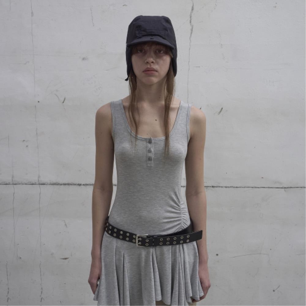 ◆LCDC◆ DOUBLE EYELET LEATHER BELT BLACK LCESAABT20050