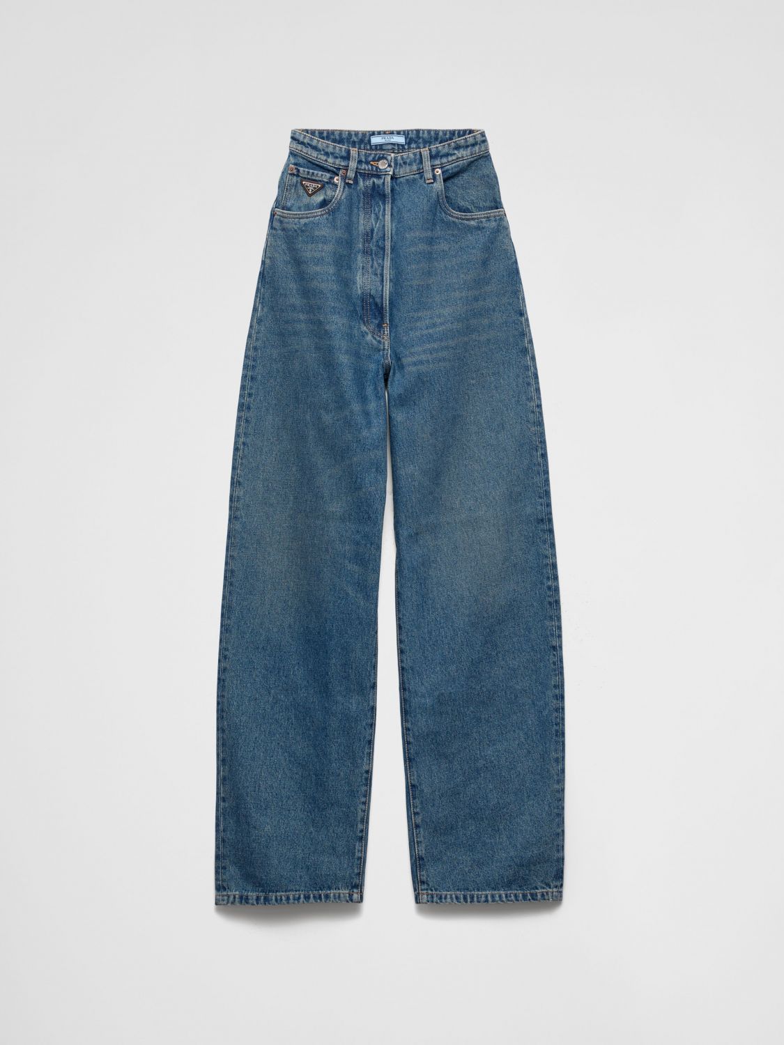 パンツ PRADA Woman Pants Blue GFP519SOOO12OY F0008