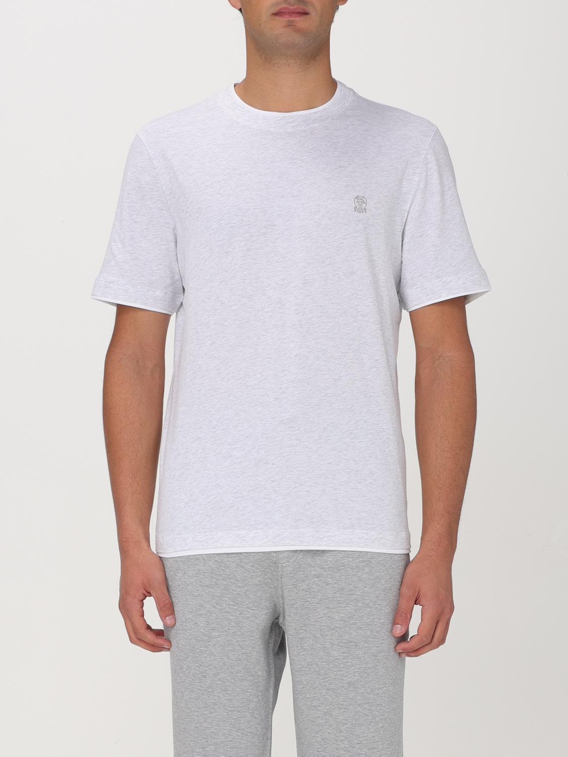 Tシャツ・カットソー BRUNELLO CUCINELLI Men T-shirt Grey M0B137427G CY887