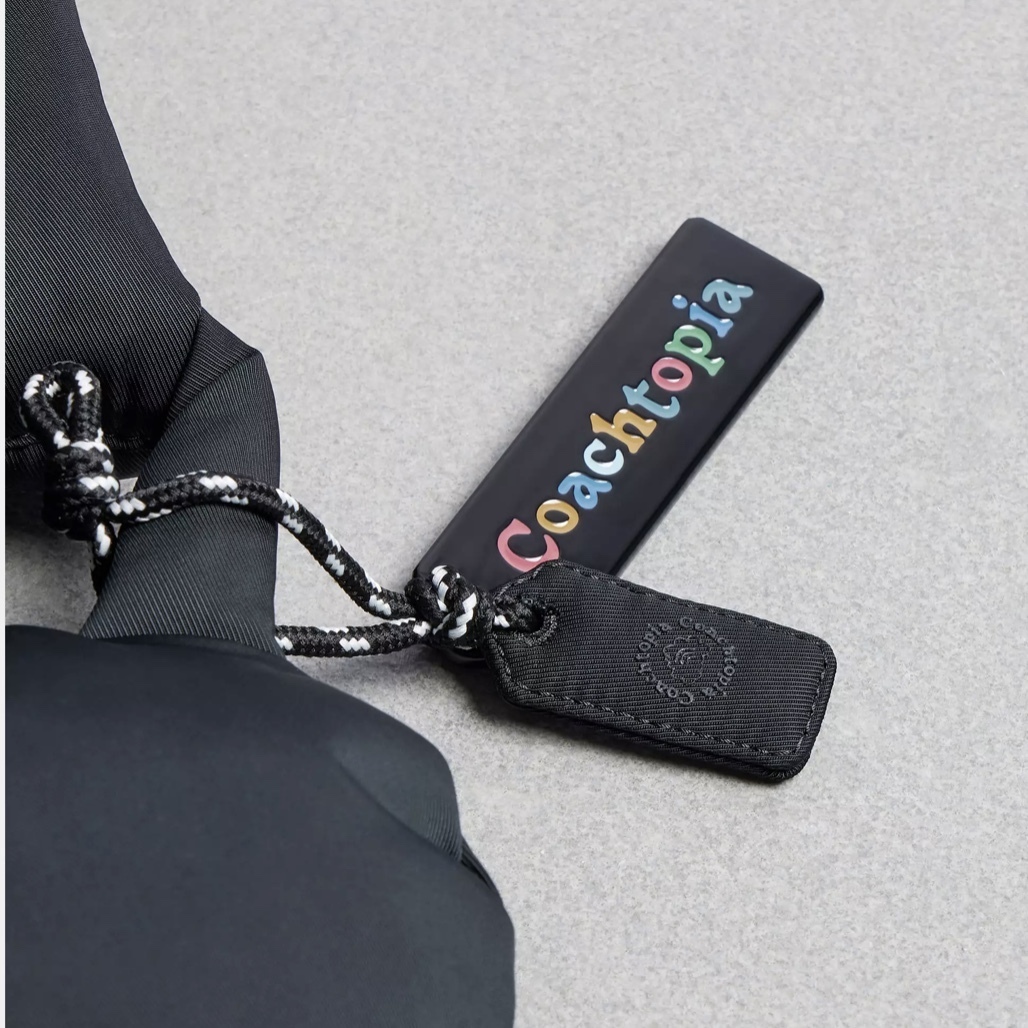 Coachtopia 】ループ パフィー ハート バッグ ポリエステル