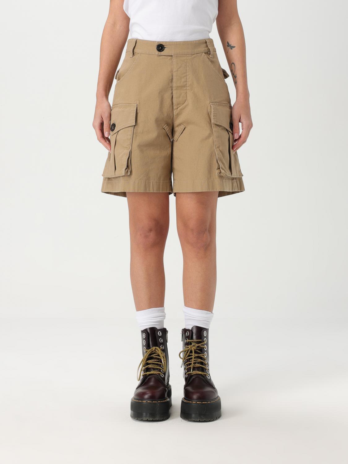 ショートパンツ DSQUARED2 Woman Short Beige S75MU0492D35183 114