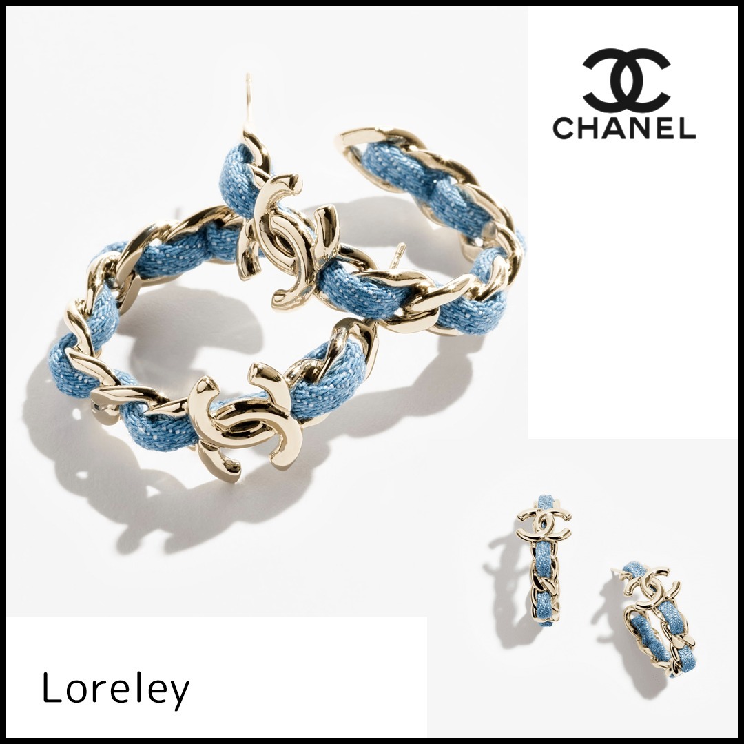 【洗練された印象をプラス】CHANEL フープイヤリング 25P限定