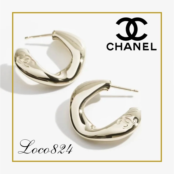 【品よく華やぐ♪】シャネル CHANEL ピアス ゴールド 25S