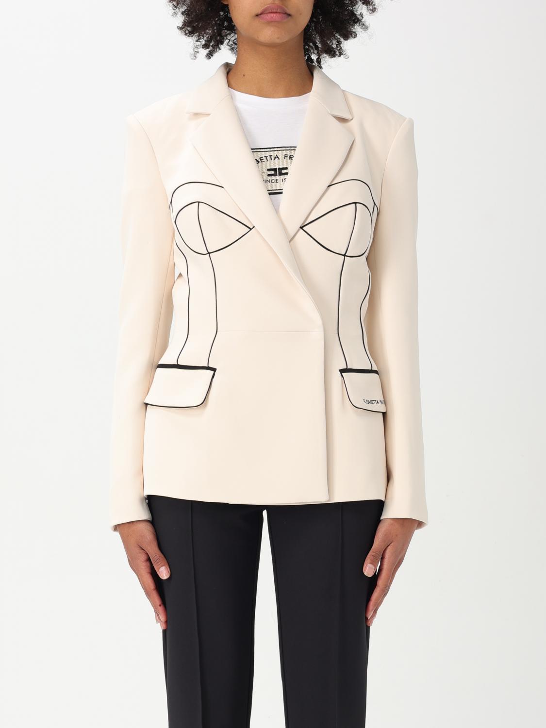 アウターその他 ELISABETTA FRANCHI Woman Blazer Butter GI129 E84