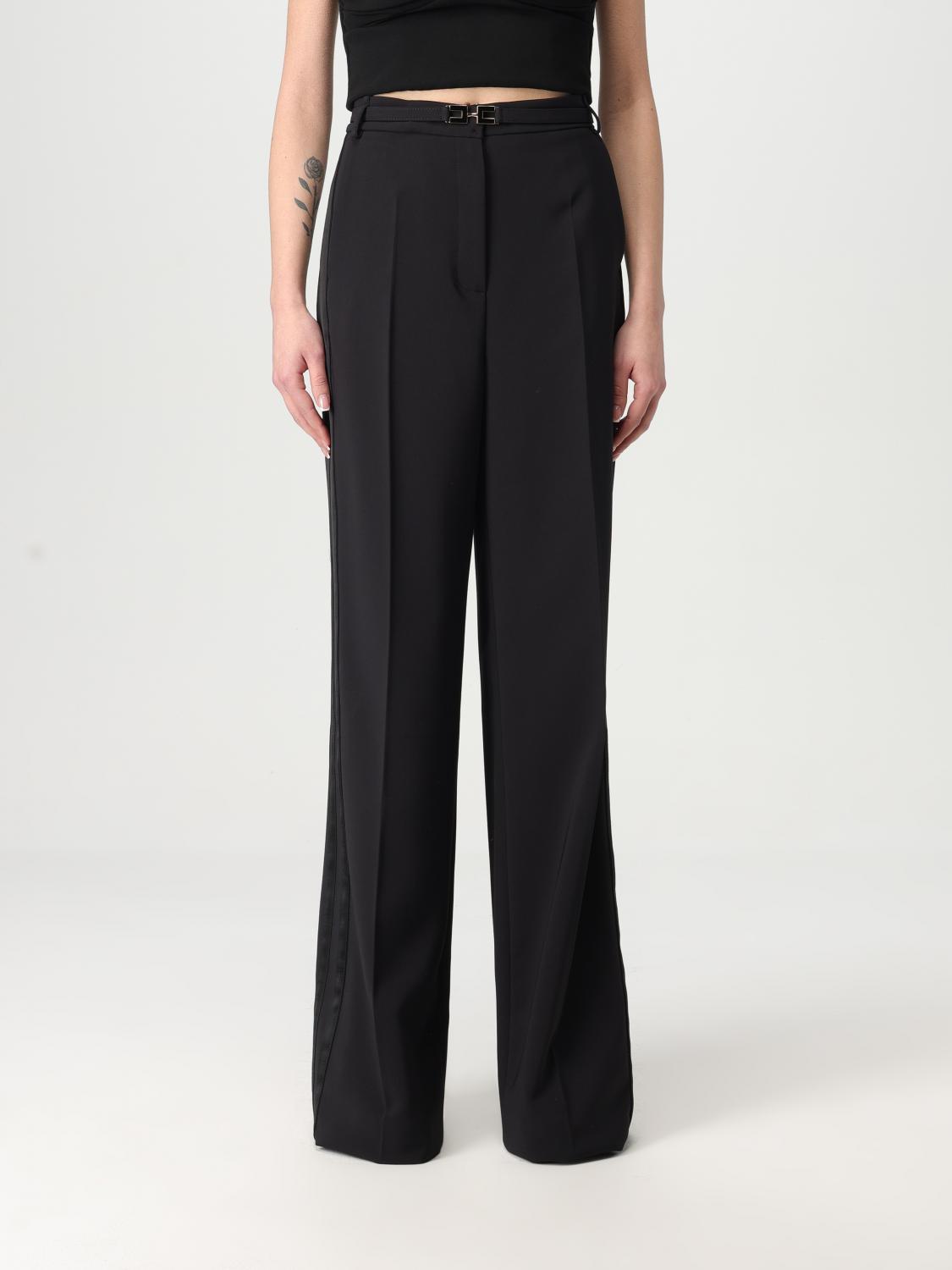 パンツ ELISABETTA FRANCHI Woman Pants Black PA087 110