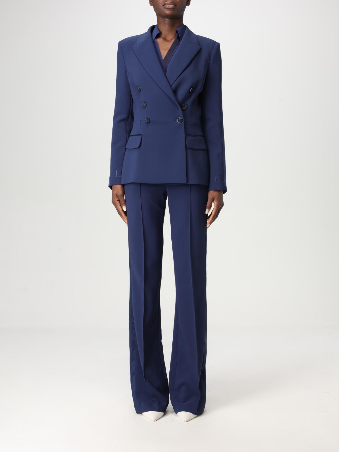 アウターその他 ELISABETTA FRANCHI Woman Suit Blue TP002 DC8