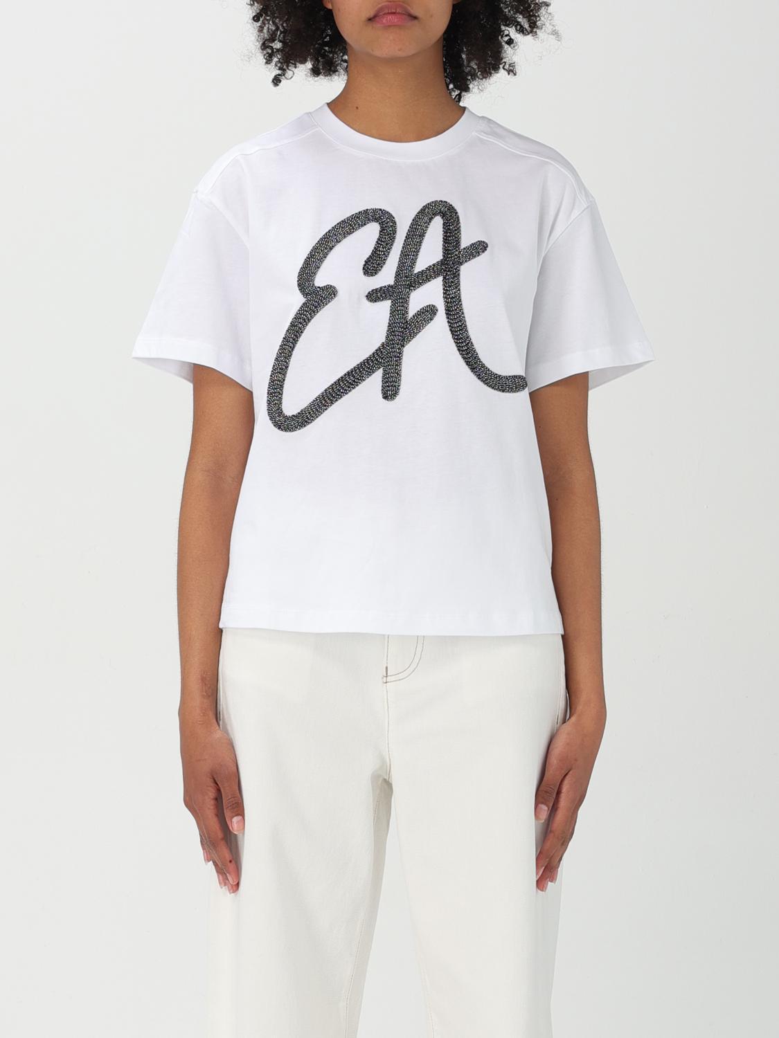 Tシャツ・カットソー EMPORIO ARMANI Woman T-Shirt White EW001523AF12573 U0002