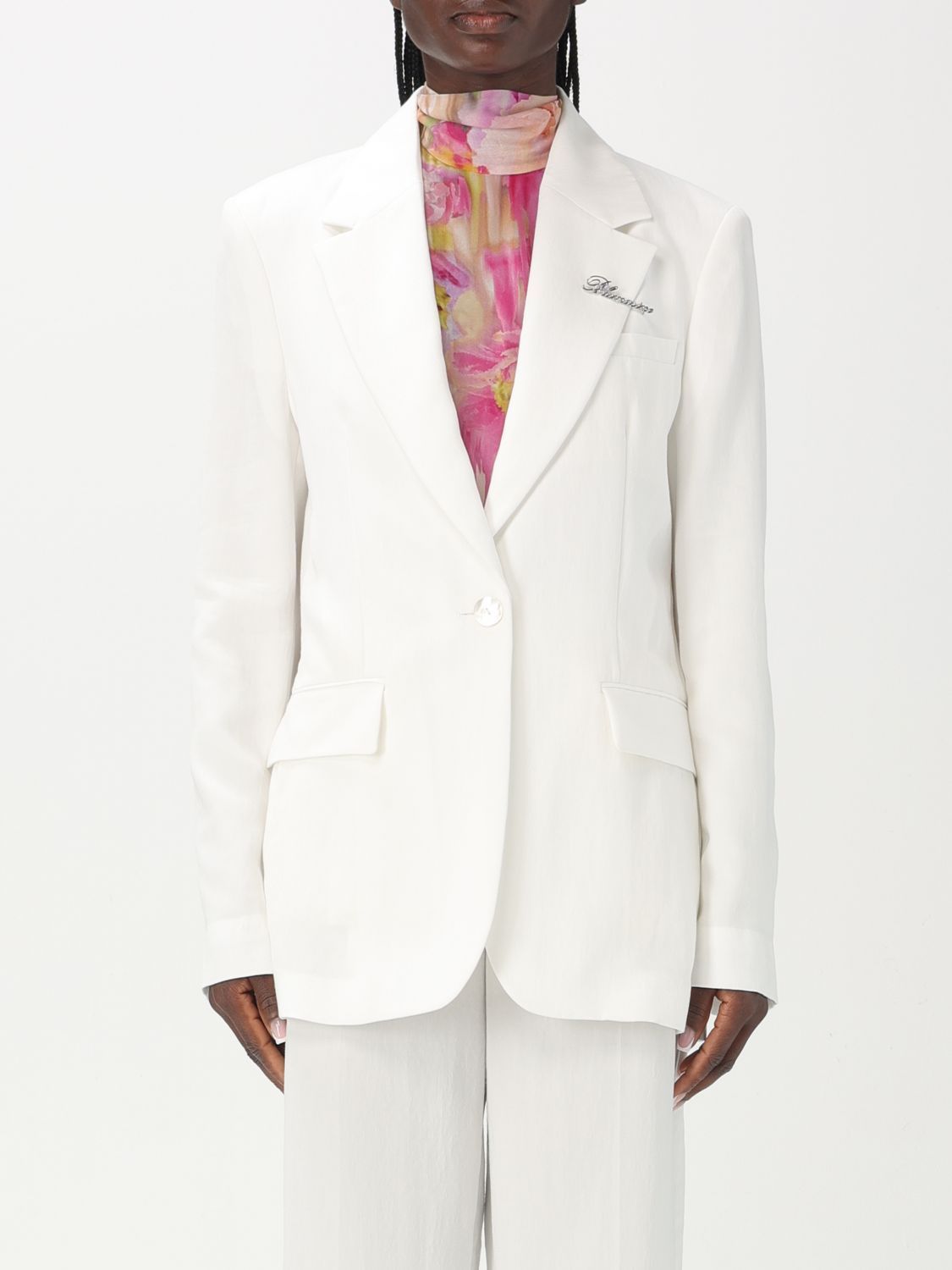 アウターその他 BLUMARINE Woman Blazer White 2B096A N0102