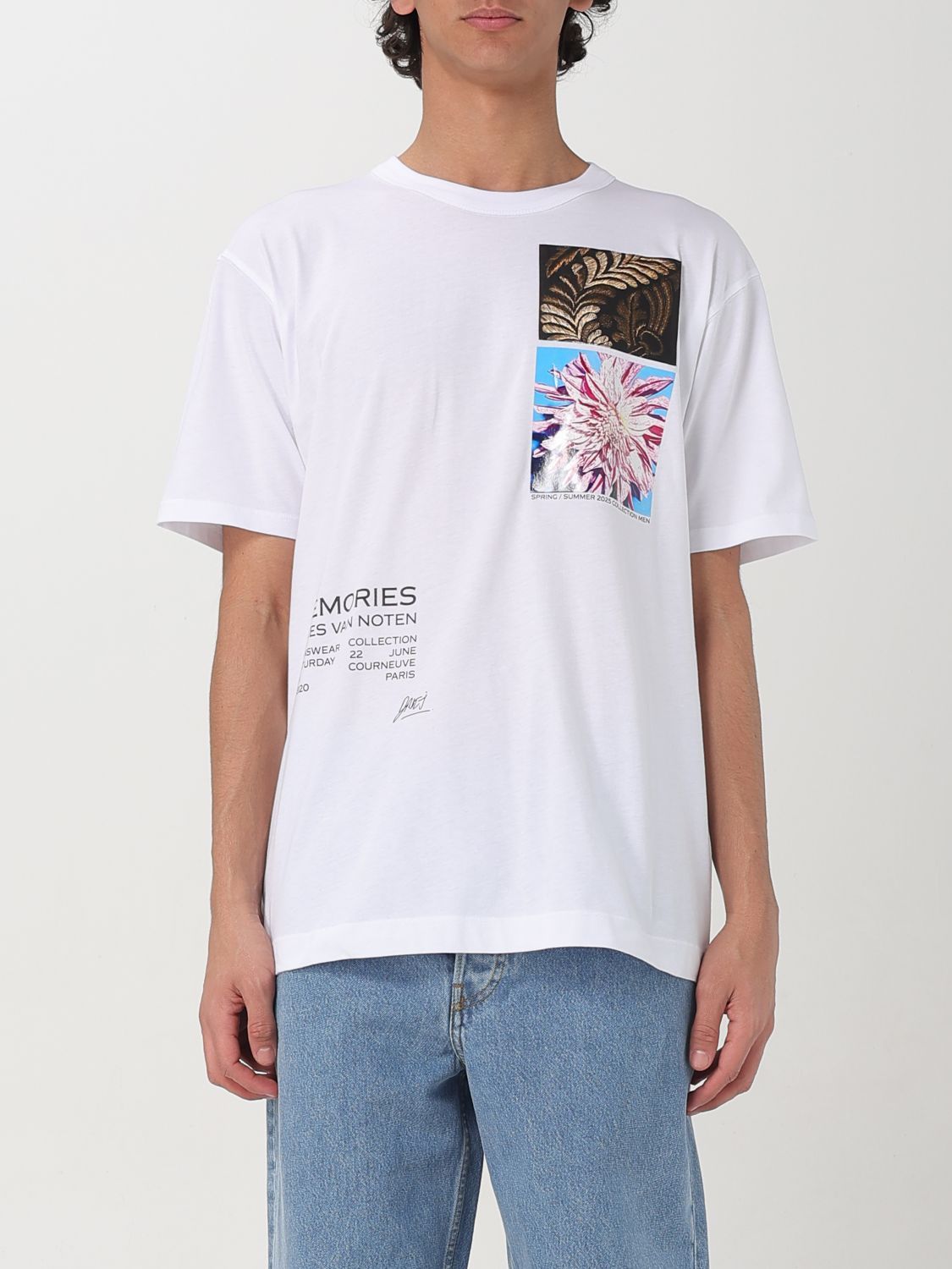 Tシャツ・カットソー DRIES VAN NOTEN Men T-shirt White 2510211091600 001