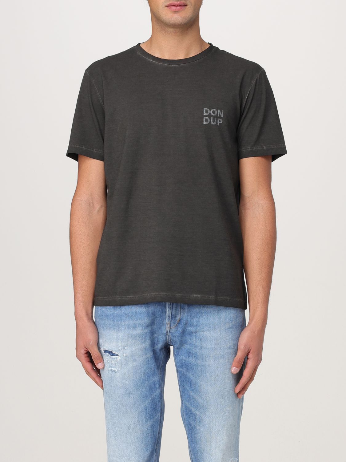 Tシャツ・カットソー DONDUP Men T-shirt Black US198JF0355UIT7 999