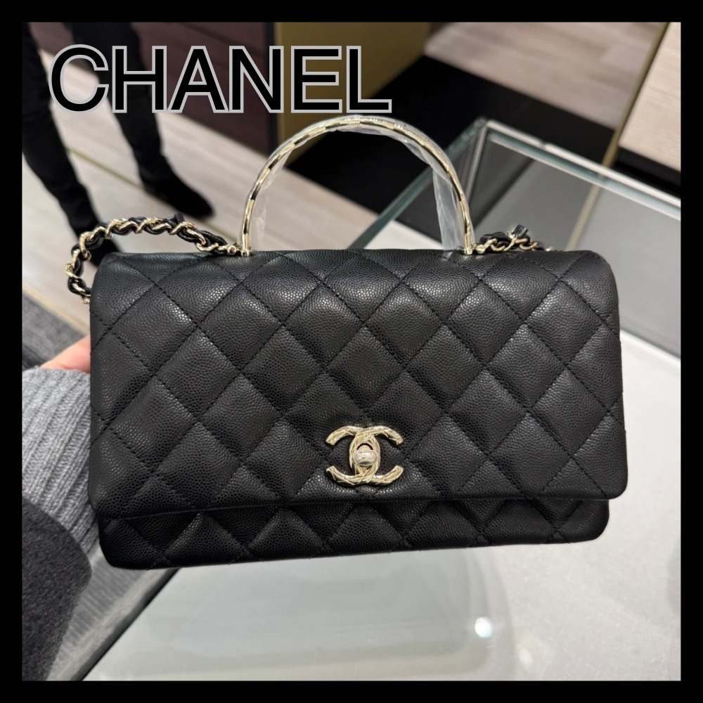 【大人な雰囲気を演出♪】CHANEL トップハンドルバッグ