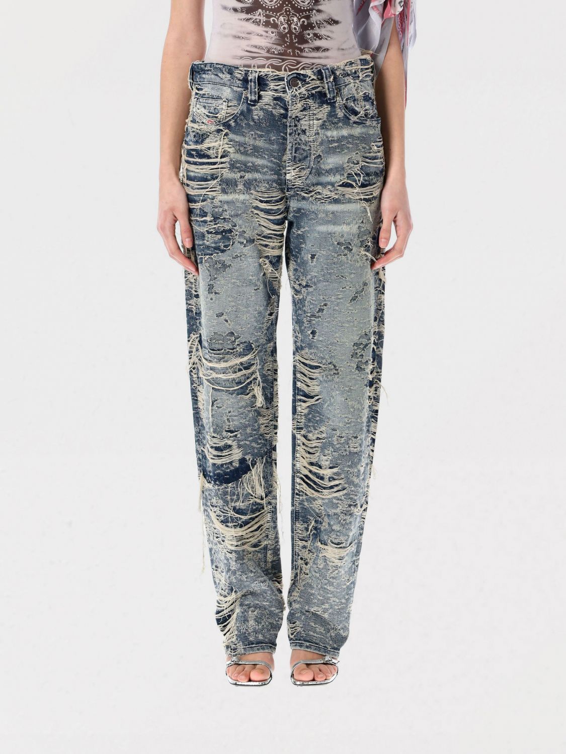 デニム・ジーパン DIESEL Woman Jeans Blue A1919309M04 01