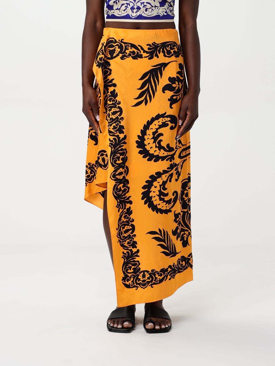 スカート ETRO Woman Skirt Tangerine WRFA013099SP4E6 X0850