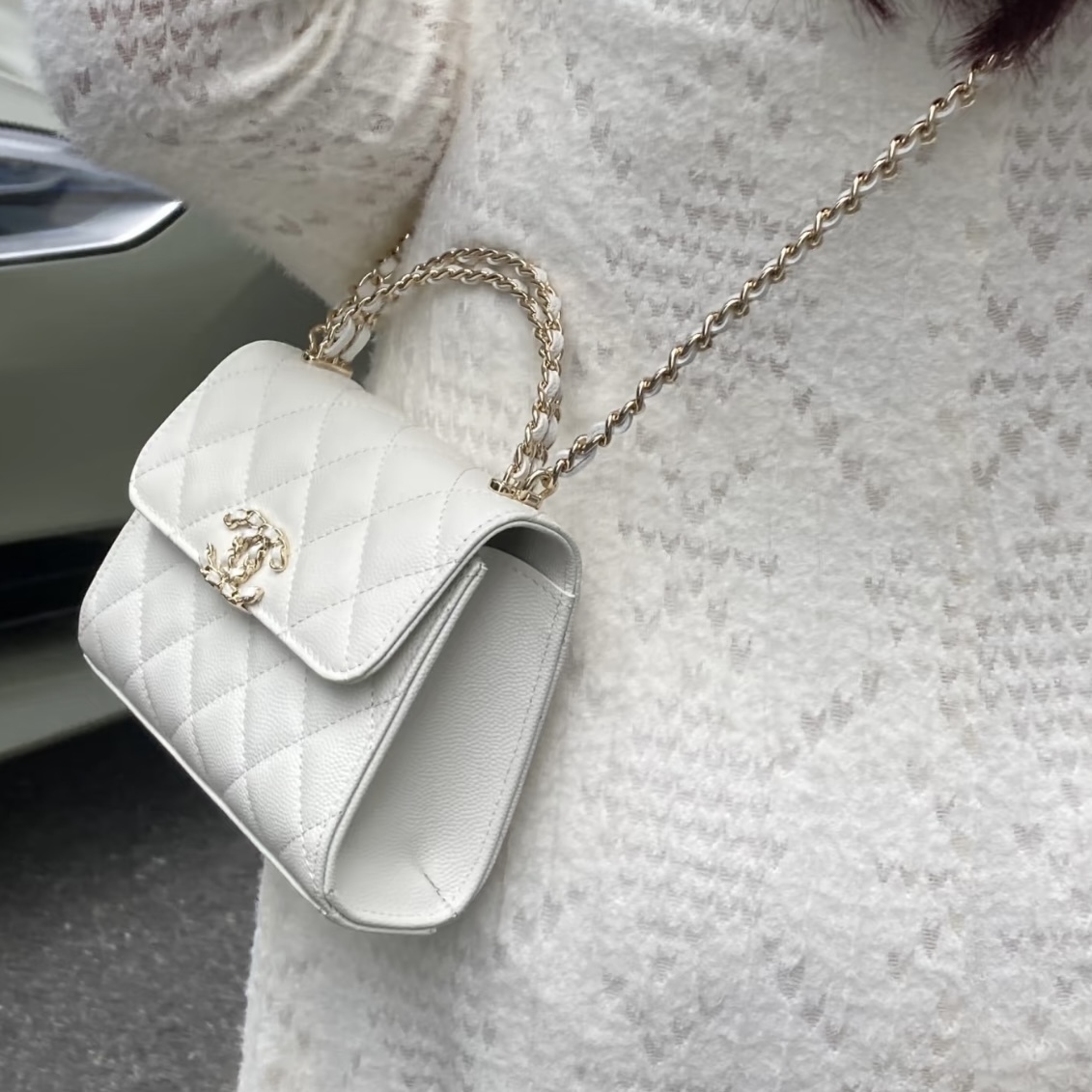 可愛く上品に♪】CHANEL Kelly チェーン クラッチバッグ ミニ