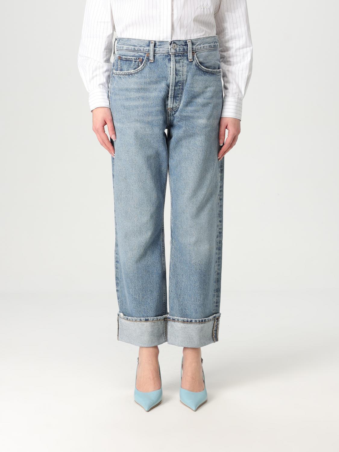 デニム・ジーパン AGOLDE Woman Jeans Denim A9157C1206 INVENTION