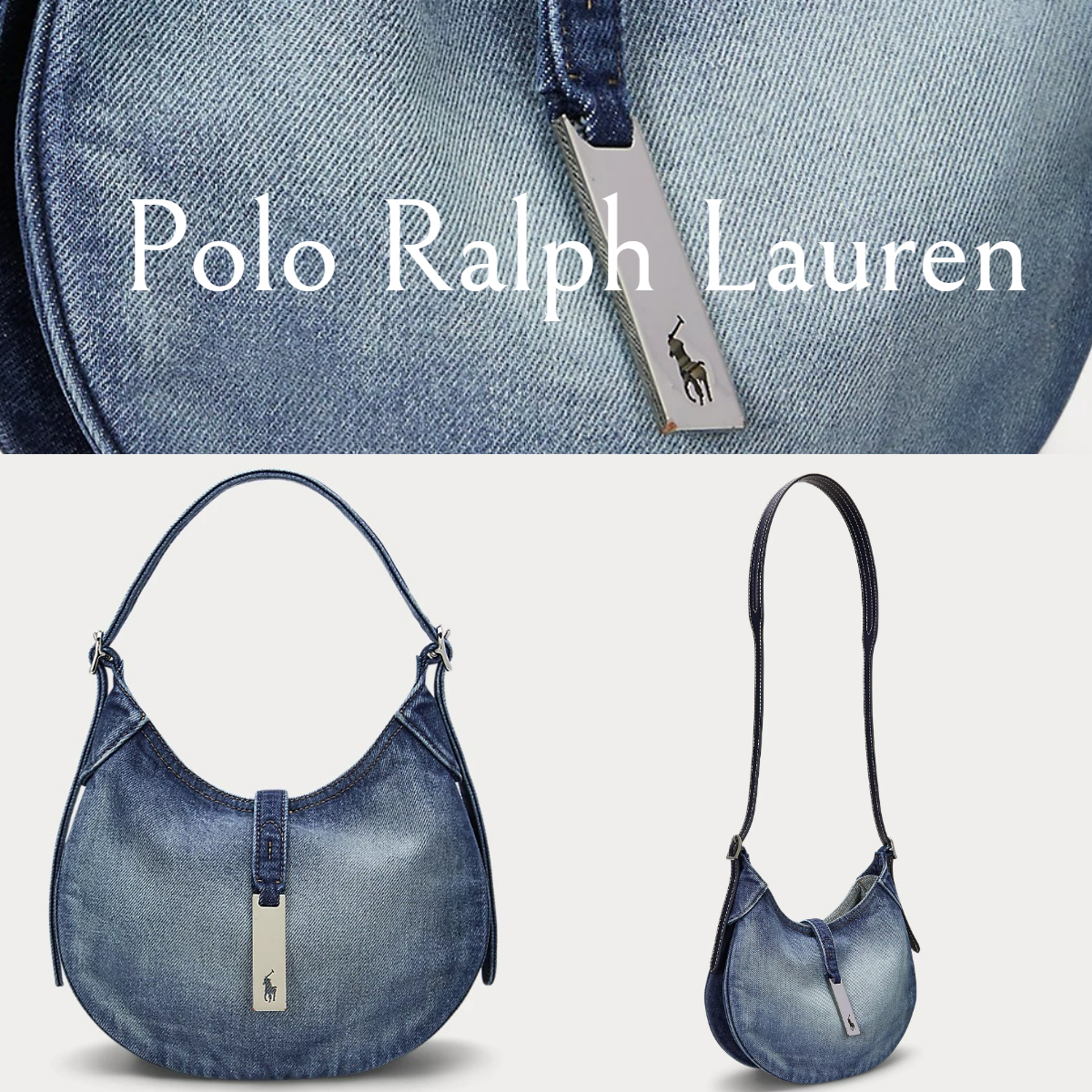 日本未発売*ラルフローレン*Polo ID デニムショルダーバッグ