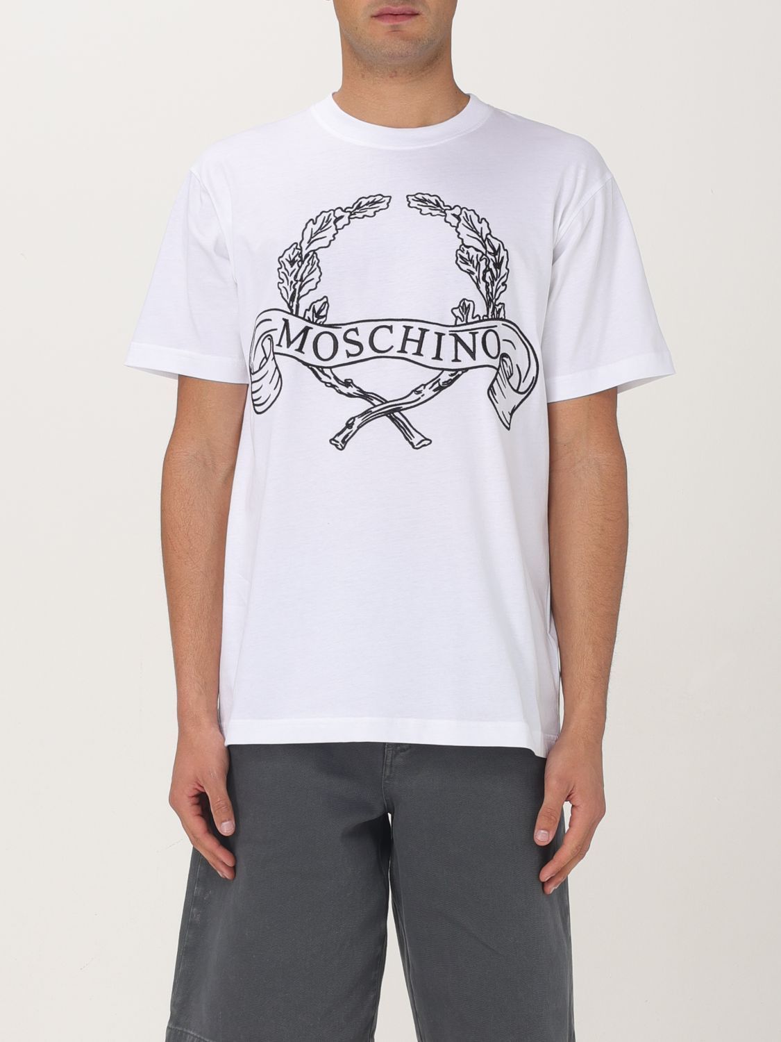 Tシャツ・カットソー MOSCHINO COUTURE Men T-shirt White 07220241 1001