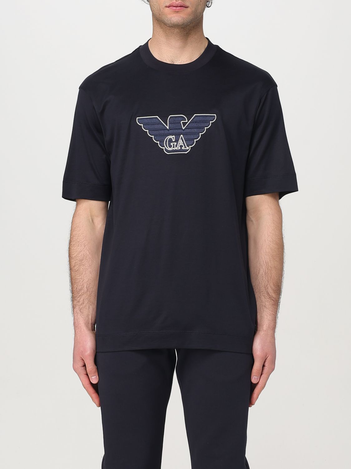Tシャツ・カットソー EMPORIO ARMANI Men T-shirt Blue EM001033AF10017 MB192