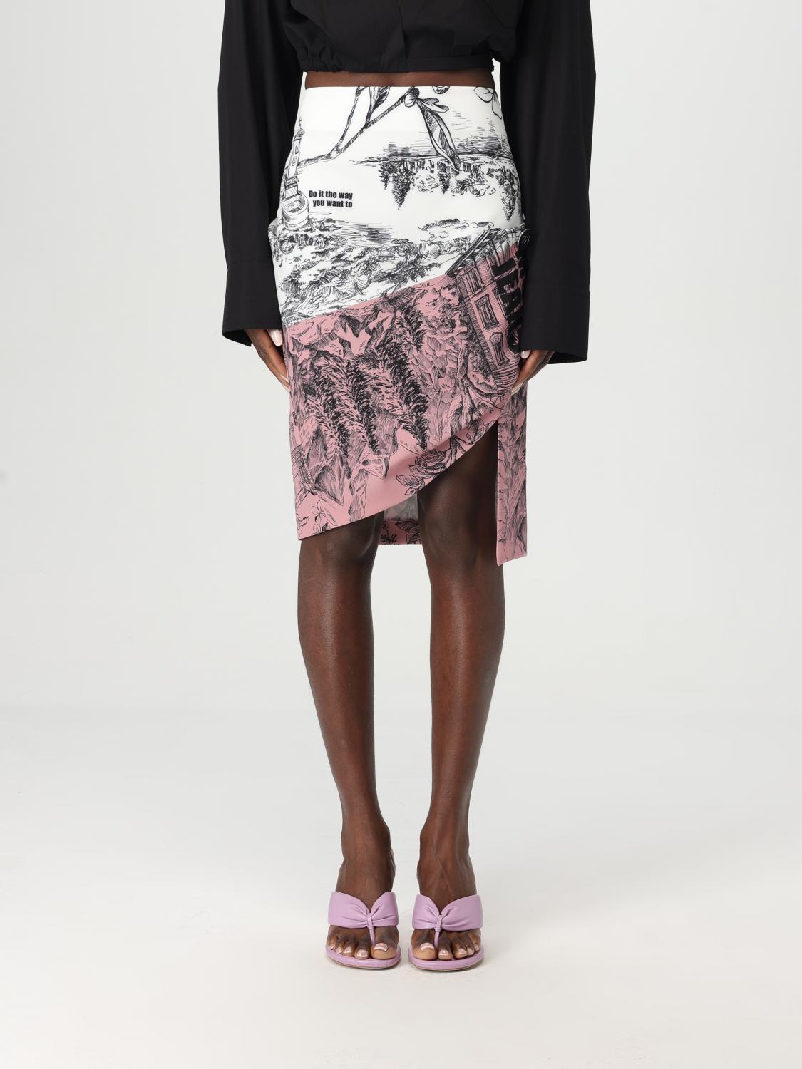 スカート MOSCHINO JEANS Woman Skirt Pink 01043232 1188