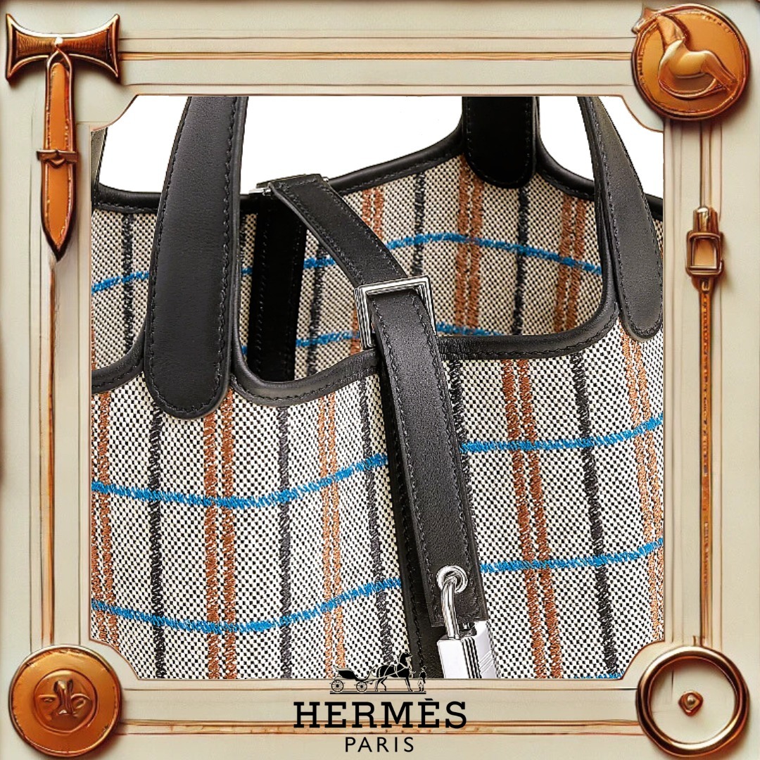 ＊エレガントかわいい♪＊【HERMES】ピコタンロック18 チェックが可愛い！ HERMES ピコタンロック18 バッグ