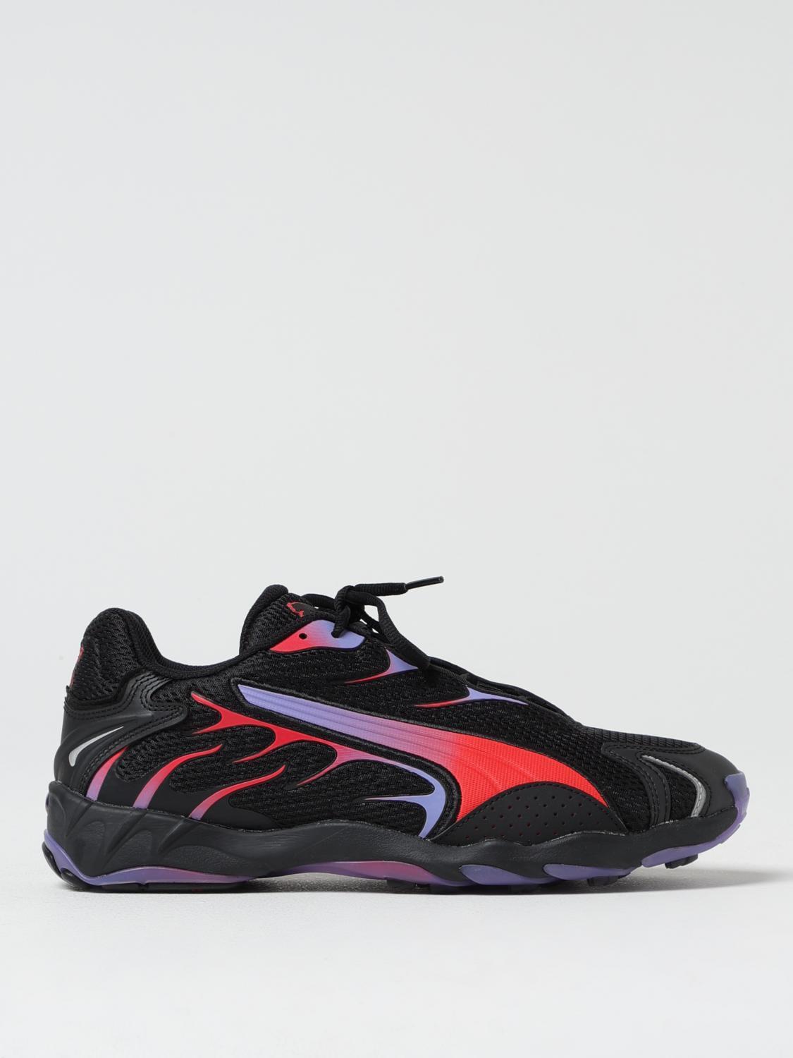スニーカー PUMA Men Sneakers Black 401560 Puma Black-Green Glare