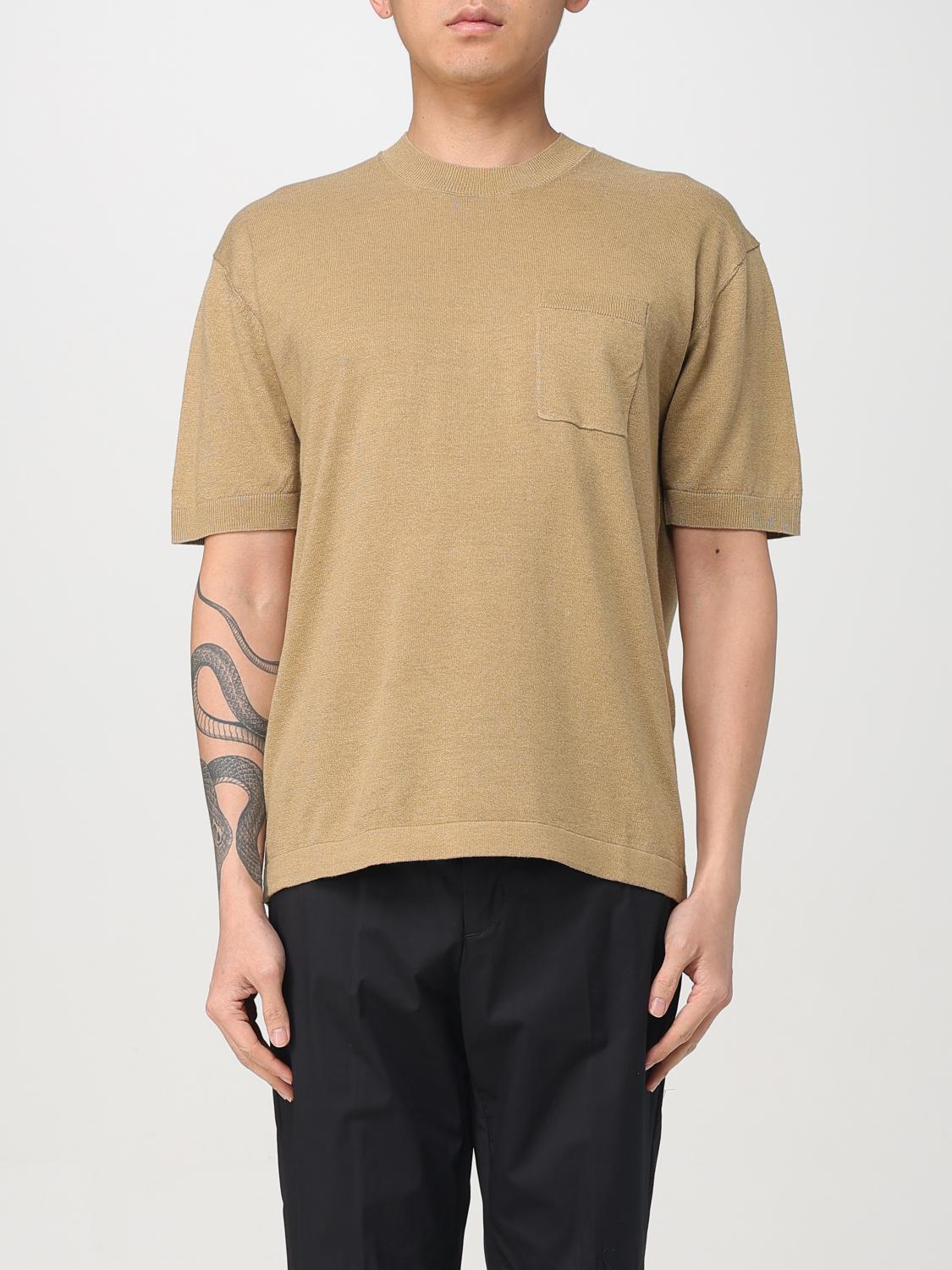 Tシャツ・カットソー PAOLO PECORA Men T-shirt Beige A045F400 1326
