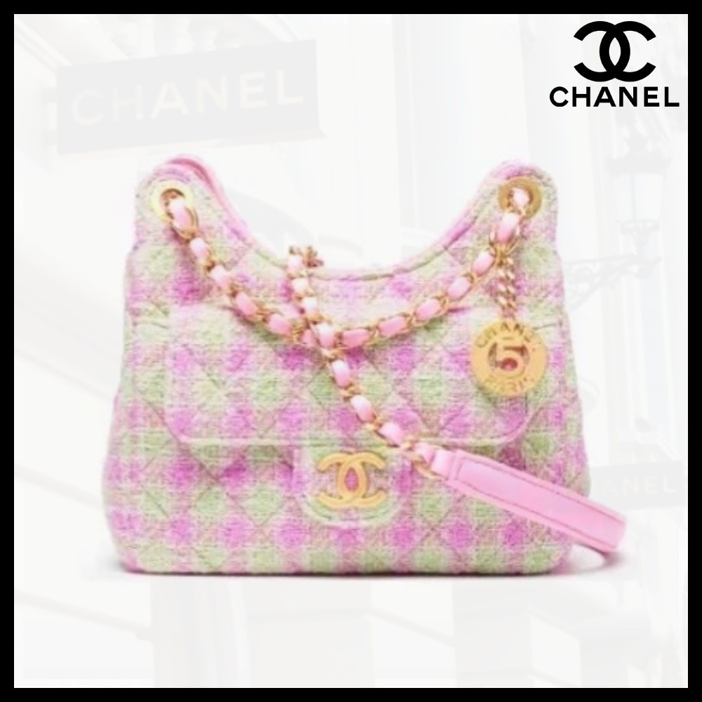 【かわいいチェック柄♡】CHANEL ショルダーバッグ