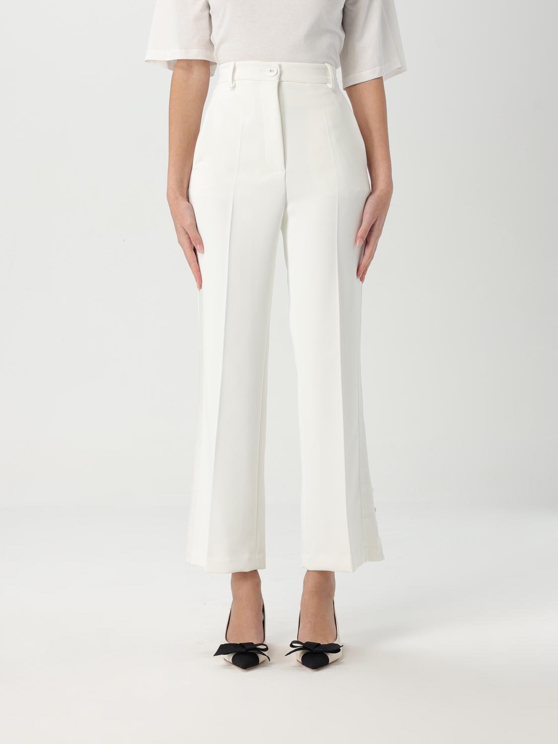 パンツ ELISABETTA FRANCHI Woman Pants Ivory PA086 360