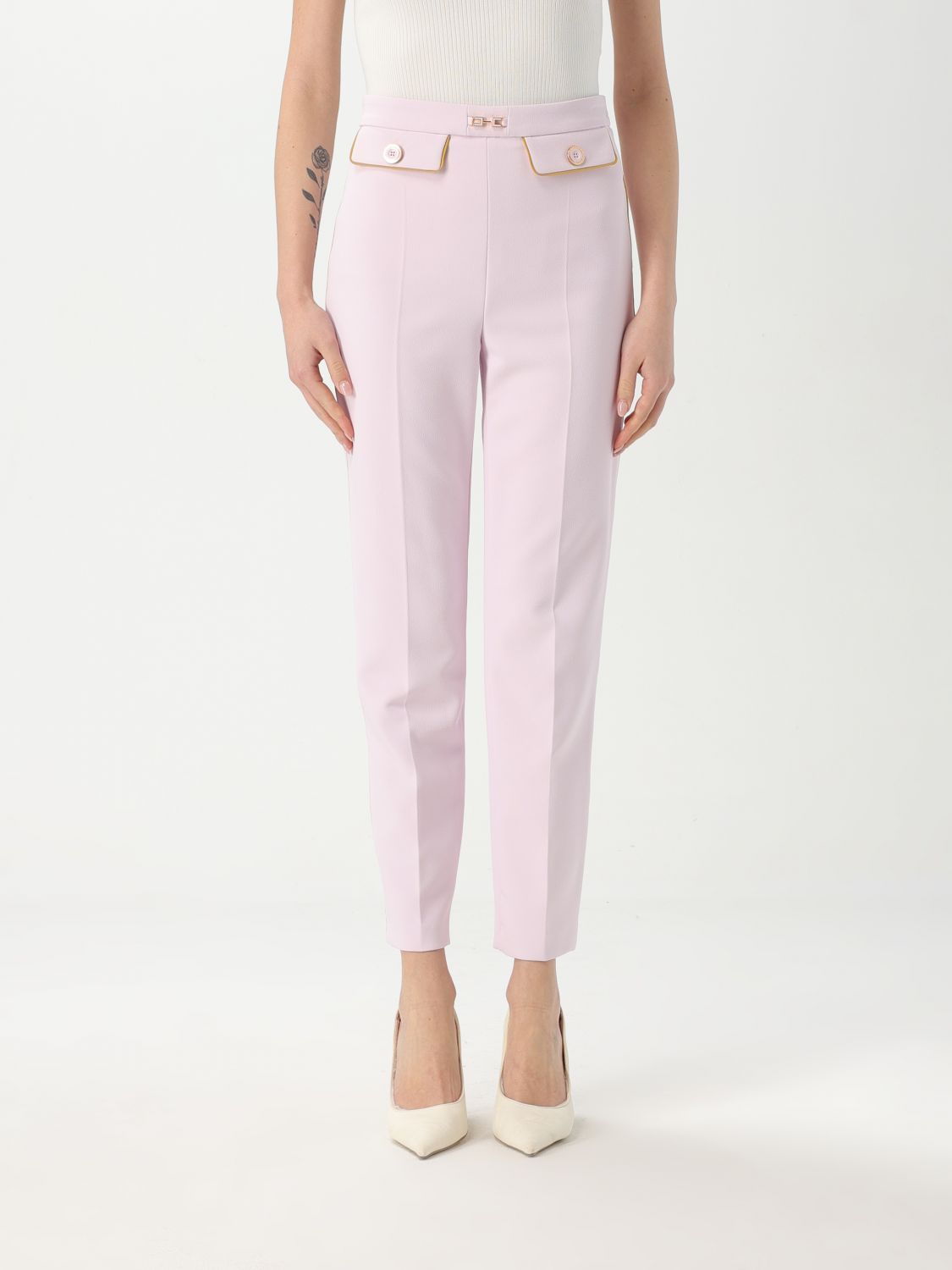 パンツ ELISABETTA FRANCHI Woman Pants Quartz PAT71 DK3